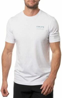 TravisMathew Men's Big Mouth Bass Golf T-Shirt For Men White