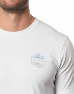 TravisMathew Men's Fire Starter Short Sleeve Golf T-Shirt For Men White -TravisMathew Sales Store unnamed file 1047