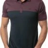 TravisMathew Men's Away We Go Golf Polo For Men Heather Mauve