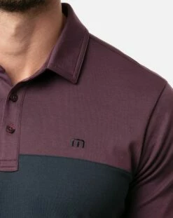 TravisMathew Men's Away We Go Golf Polo For Men Heather Mauve 9 TravisMathew Men's Away We Go Golf Polo For Men Heather Mauve -TravisMathew Sales Store unnamed file 1055