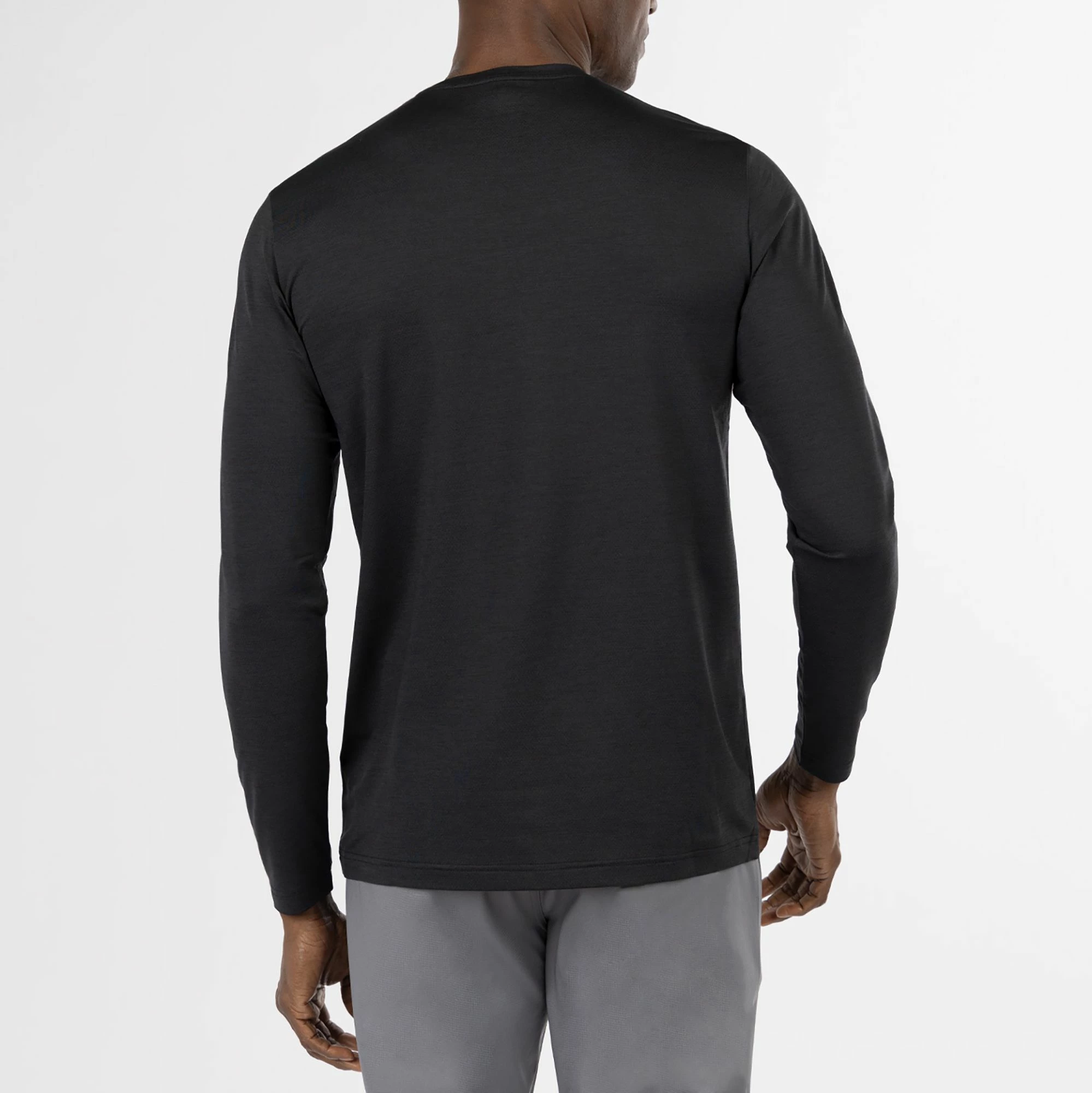 TravisMathew Men's Playlist Long Sleeve Golf T-Shirt For Men Black 4 TravisMathew Men's Playlist Long Sleeve Golf T-Shirt For Men Black - Image 2