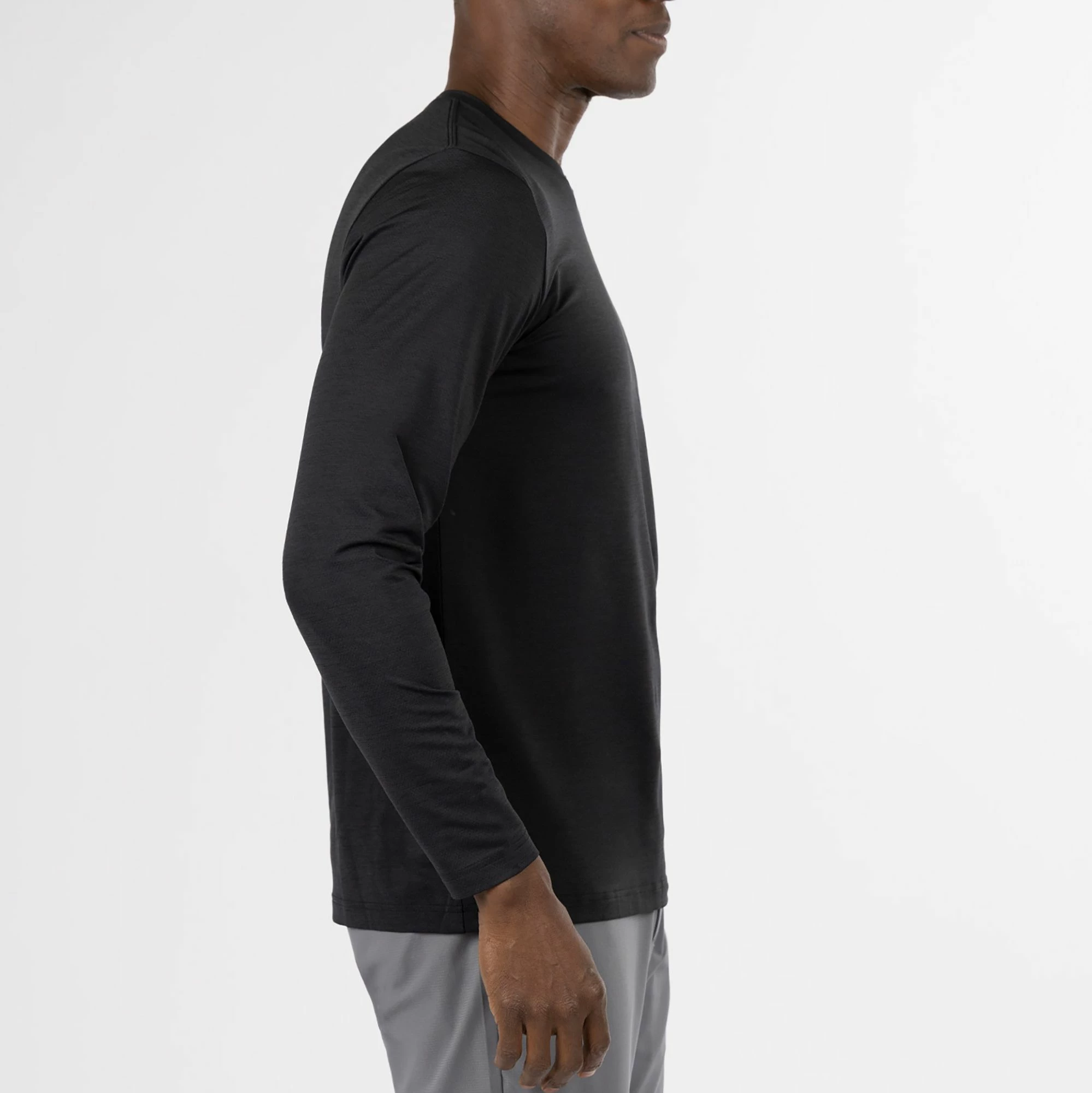 TravisMathew Men's Playlist Long Sleeve Golf T-Shirt For Men Black 5 TravisMathew Men's Playlist Long Sleeve Golf T-Shirt For Men Black - Image 3