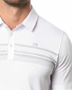 TravisMathew Men's Just One More Golf Polo For Men White -TravisMathew Sales Store unnamed file 1090