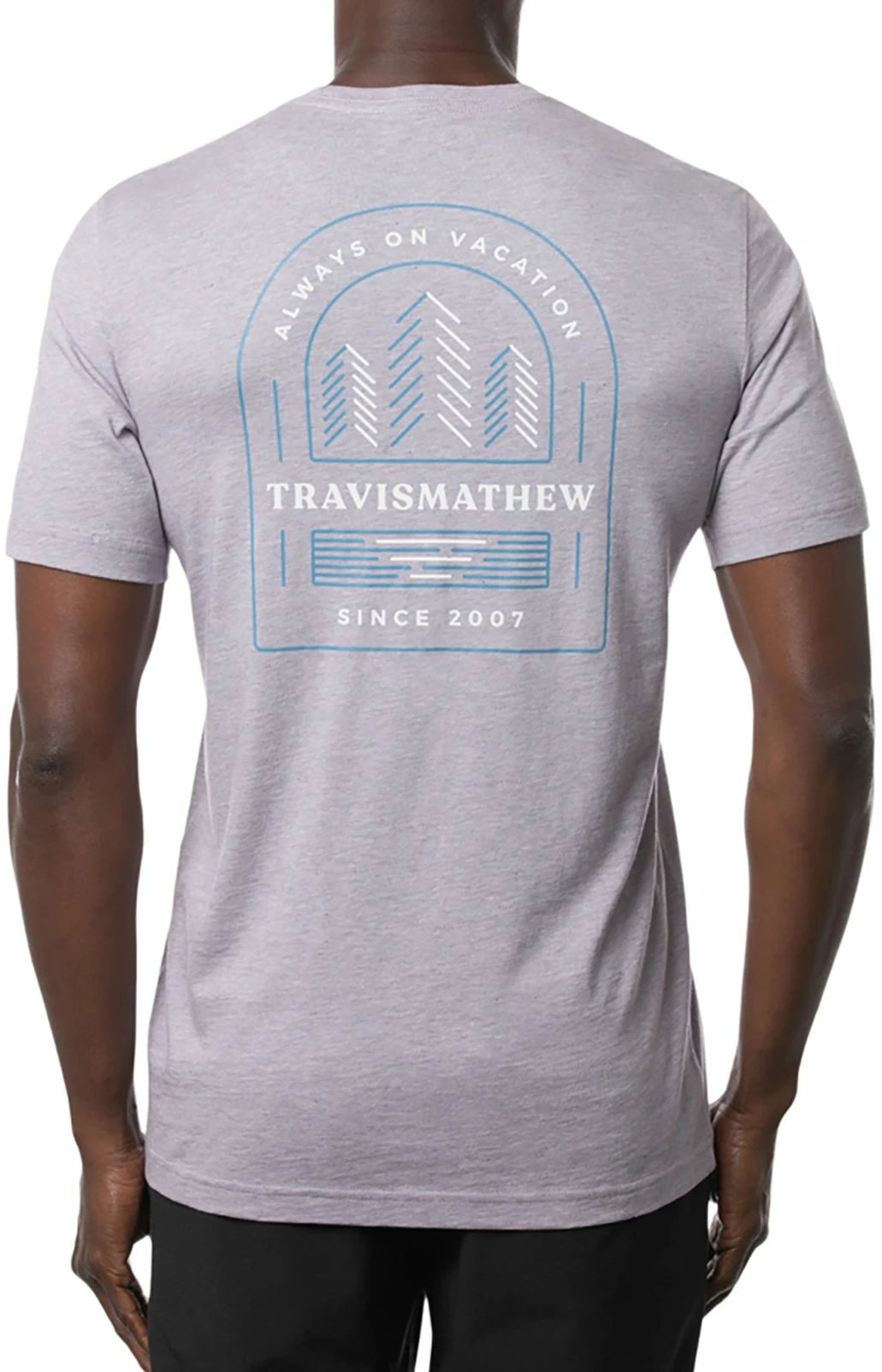 TravisMathew Men's Bird Watching Short Sleeve Golf Shirt For Men Heather Mulled Grape 4 TravisMathew Men's Bird Watching Short Sleeve Golf Shirt For Men Heather Mulled Grape - Image 2