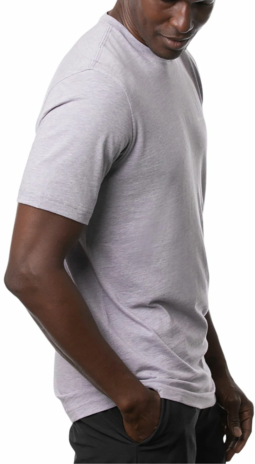 TravisMathew Men's Bird Watching Short Sleeve Golf Shirt For Men Heather Mulled Grape 5 TravisMathew Men's Bird Watching Short Sleeve Golf Shirt For Men Heather Mulled Grape - Image 3