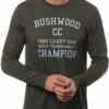 TravisMathew Men's Not Into It Long Sleeve Golf T-Shirt For Men Heather Grey
