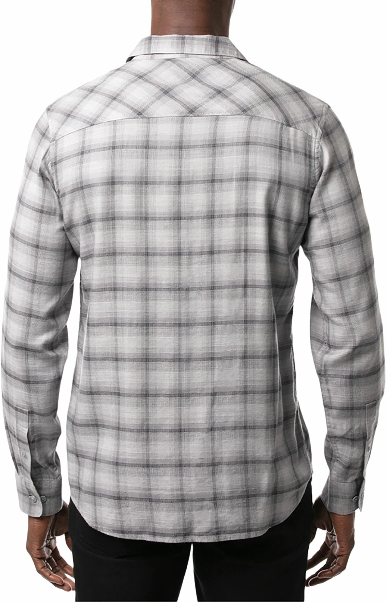TravisMathew Men's Day And Night Button-Up Flannel Golf Shirt For Men Heather Sleet 3 TravisMathew Men's Day And Night Button-Up Flannel Golf Shirt For Men Heather Sleet - Image 2
