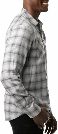 TravisMathew Men's Day And Night Button-Up Flannel Golf Shirt For Men Heather Sleet 7 TravisMathew Men's Day And Night Button-Up Flannel Golf Shirt For Men Heather Sleet -TravisMathew Sales Store unnamed file 1190