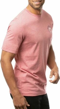 TravisMathew Play Date T-Shirt For Men Heather Garnet Rose -TravisMathew Sales Store unnamed file 121