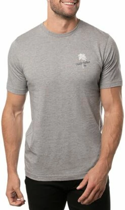 TravisMathew Men's Scenic Overlook Short Sleeve Golf Shirt For Men Heather Grey -TravisMathew Sales Store unnamed file 127