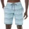 TravisMathew Men's Barnstormed Boardshorts For Men Heather Delphinium