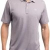 TravisMathew Men's The Zinna Golf Polo For Men Heather Grey -TravisMathew Sales Store unnamed file 149