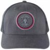 TravisMathew Men's The Patch Golf Hat For Men Heather Grey Pinstripe
