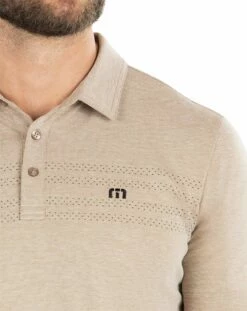 TravisMathew Men's Woodland Golf Polo For Men Heather Portabella -TravisMathew Sales Store unnamed file 167