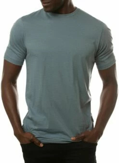 TravisMathew Men's Olympus Golf T-Shirt For Men Heather Mood Indigo