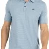 TravisMathew Men's Soho Golf Polo For Men Faded Denim