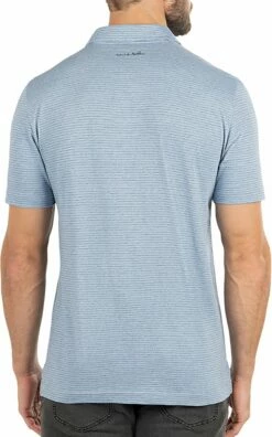 TravisMathew Men's Soho Golf Polo For Men Faded Denim -TravisMathew Sales Store unnamed file 199