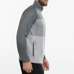 TravisMathew Men's Moon Struck 1/4 Zip Golf Pullover For Men Heather Sleet -TravisMathew Sales Store unnamed file 2