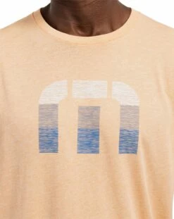 TravisMathew Men's Schmancy Golf T-Shirt For Men Heather Autumn Sunset -TravisMathew Sales Store unnamed file 240