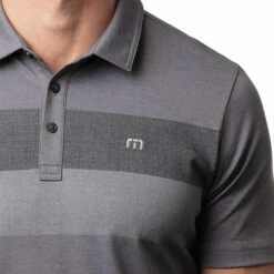TravisMathew Men's Nearly There Golf Polo For Men Heather Grey Pinstripe 9 TravisMathew Men's Nearly There Golf Polo For Men Heather Grey Pinstripe -TravisMathew Sales Store unnamed file 327