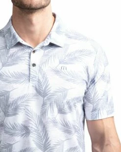 TravisMathew Men's Saucey Golf Polo For Men White 8 TravisMathew Men's Saucey Golf Polo For Men White -TravisMathew Sales Store unnamed file 338