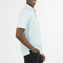 TravisMathew Men's Thundersnow Golf Polo For Men Heather Petit Four -TravisMathew Sales Store unnamed file 350