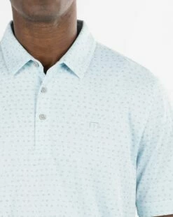 TravisMathew Men's Thundersnow Golf Polo For Men Heather Petit Four -TravisMathew Sales Store unnamed file 351