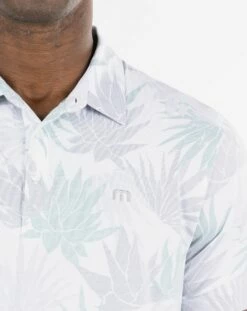 TravisMathew Men's Mogul Golf Polo For Men White -TravisMathew Sales Store unnamed file 355