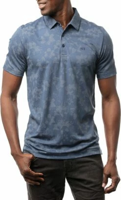 TravisMathew Men's Hootenanny Golf Polo For Men Sargasso Sea
