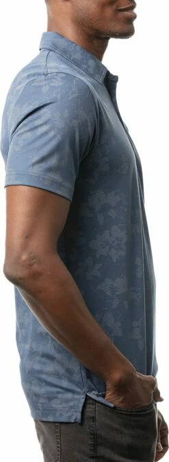 TravisMathew Men's Hootenanny Golf Polo For Men Sargasso Sea -TravisMathew Sales Store unnamed file 364