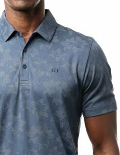 TravisMathew Men's Hootenanny Golf Polo For Men Sargasso Sea -TravisMathew Sales Store unnamed file 365