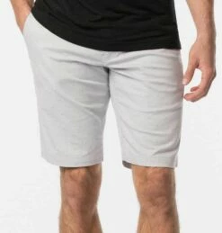 TravisMathew Men's Starboard Golf Shorts For Men Heather Sleet