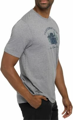 TravisMathew Men's Coal Walk Golf T-Shirt For Men Heather Grey -TravisMathew Sales Store unnamed file 405