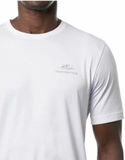 TravisMathew Men's Mountain Money Short Sleeve Golf Shirt For Men White -TravisMathew Sales Store unnamed file 42
