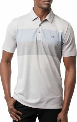 TravisMathew Men's Take Comfort Golf Polo For Men Heather Light Grey