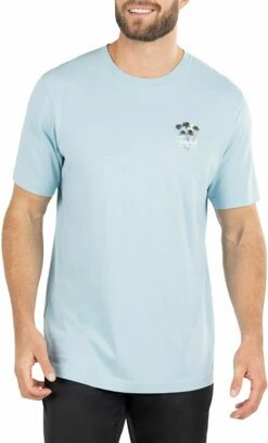 TravisMathew Men's Stick To The Trail Golf T-Shirt For Men Delphinium