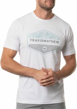 TravisMathew Men's Grand Rapids Golf T-Shirt For Men White