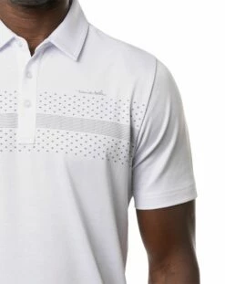 TravisMathew Men's Burn Card Golf Polo For Men White -TravisMathew Sales Store unnamed file 481