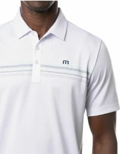 TravisMathew Men's Get Nauti Golf Polo For Men White -TravisMathew Sales Store unnamed file 499