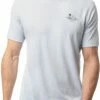 TravisMathew Men's Valby Short Sleeve Golf T-Shirt For Men Heather Light Blue