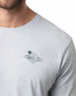 TravisMathew Men's Valby Short Sleeve Golf T-Shirt For Men Heather Light Blue -TravisMathew Sales Store unnamed file 520
