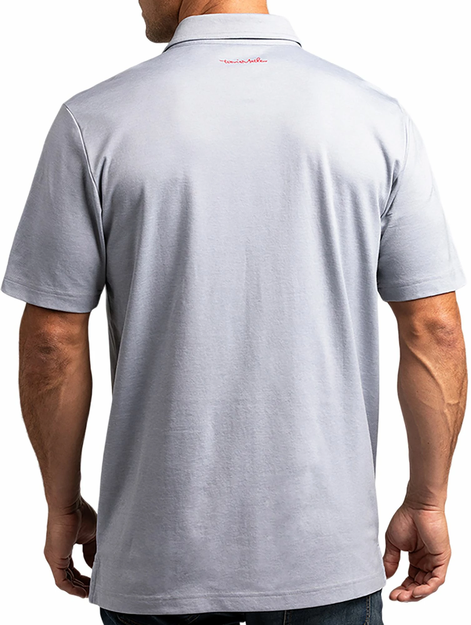 TravisMathew Men's Great Prescott Golf Polo For Men Heather Quiet Shade 4 TravisMathew Men's Great Prescott Golf Polo For Men Heather Quiet Shade - Image 2