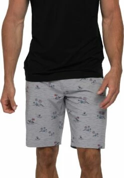 TravisMathew Men's Slush Fun Golf Shorts For Men Heather Sleet