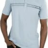 TravisMathew Men's Desert Drive Golf Polo For Men Faded Denim