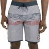 TravisMathew Men's Cutting Corners Boardshorts For Men Heather Quiet Shade