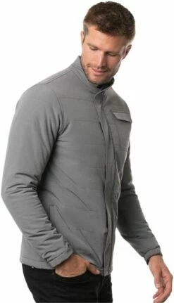TravisMathew Men's Cabin In The Woods Fill-Zip Golf Jacket For Men Heather Quiet Shade -TravisMathew Sales Store unnamed file 6