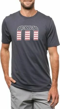 TravisMathew Men's Star Bright Golf T-Shirt For Men Heather Grey