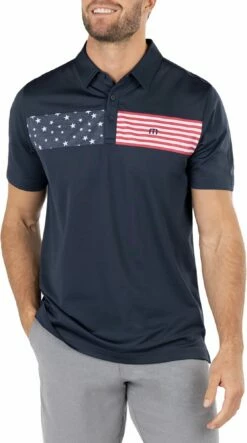 TravisMathew Men's Sea To Sea Golf Polo For Men Heather Medium Grey