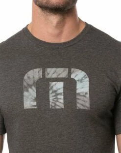 TravisMathew Men's Chimney Rock Golf T-Shirt For Men Heather Grey Pinstripe -TravisMathew Sales Store unnamed file 628