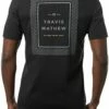 TravisMathew Men's The Reel World Golf T-Shirt For Men Black